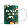 Mug - Noël Milo Vert - Ceramic - Front/Back Print - 325 Ml