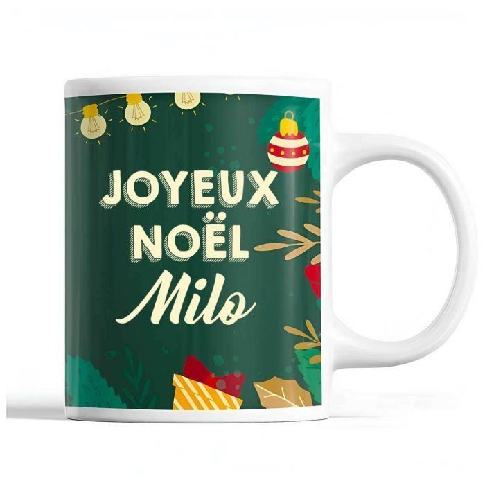 Mug - Noël Milo Vert - Céramique - Imprimé Recto/Verso - 325 ml