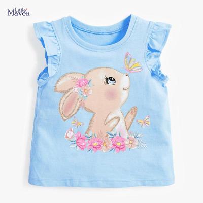 Kinder T-shirt Nieuw Meisjes T-shirt Gebreid Schattig Katoenen Basishemd