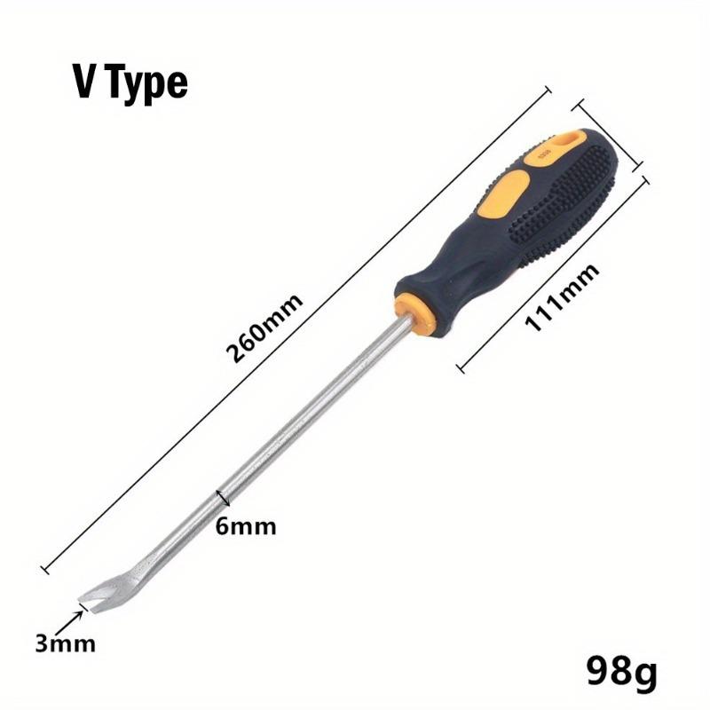 UV Type Screwdrivers Nail Puller Nail Driver Pry Tools Nail Remover 260mm for Home Repair Tools Workshop Hand Manual Tools