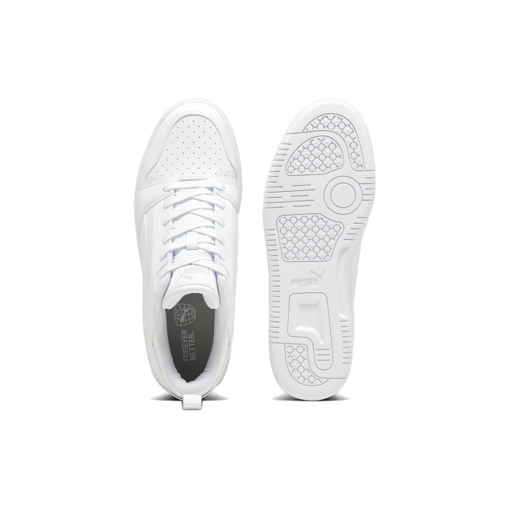 Puma Rebound V6 Low Bílé Unisex Tenisky Cool-Light-Grey 392328-03