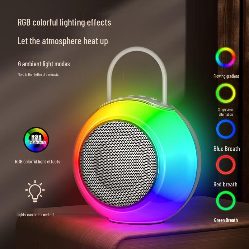 Newmine MC76 Portable Dual Wireless Karaoke Speaker System CN plug (adapter included) (CN version)