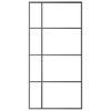 Vidaxl Sliding Door, Esg Glass And Aluminium, 102.5X205 Cm, Black