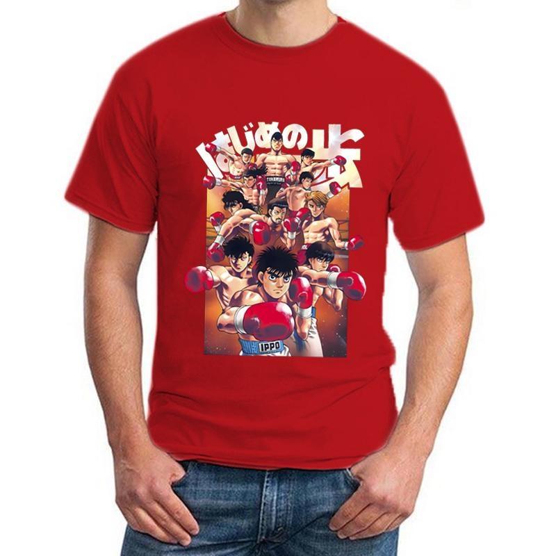 Anime Hajime No Ippo Graphic T Shirt Men Fashion Personality Printed Short Sleeve Casual Outdoor Round Neck Loose Cozy Tees