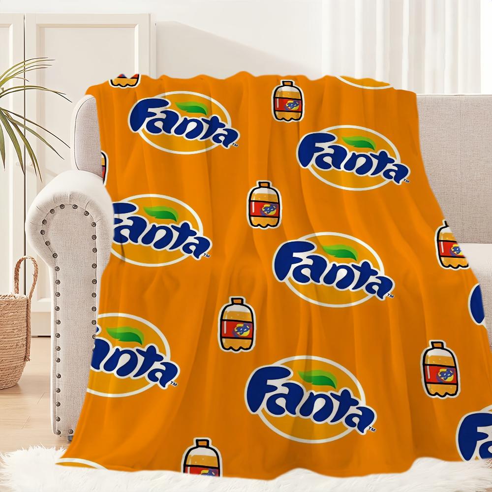 

Смешное одеяло с логотипом F-Fanta, плюшевый коврик для дивана, коврик для гостиной, теплая офисная спальня, подарок на день рождения, домашний, для путешествий, детские подарки 100x150cm