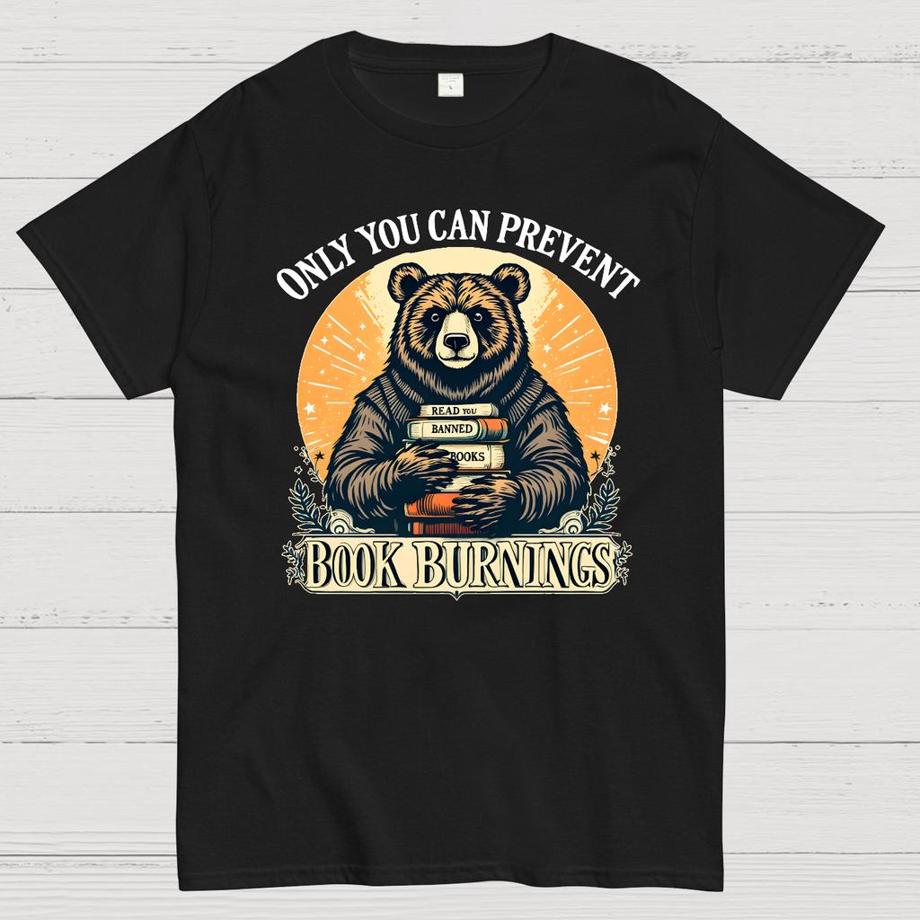 Only You Can Prevent Book Burnings Cotton Summer Casual Cool Loose T-Shirt
