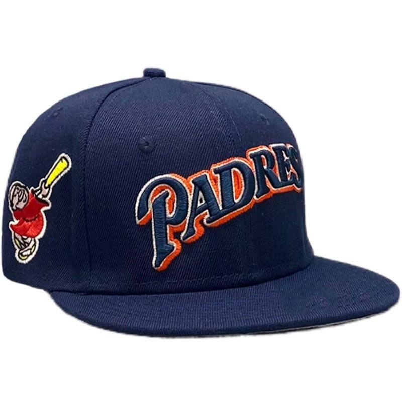 Baseballkappe für Männer und Frauen, vollständig geschlossene Baseballkappe, flachkrempige Kappe für Männer, nicht verstellbare Nummernkappe, bestickte Kappe