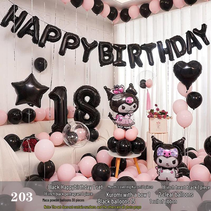 Romantic Birthday Balloon Set: High-End Decorations for Boyfriend or Girlfriend