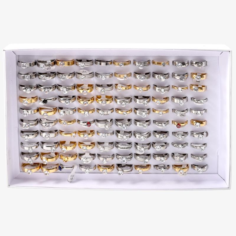 

Кольца женские из циркония и титановой стали смешанного стиля - Доступны варианты из нержавеющей стали Mixed Size