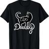 Cat Daddy Black Cat Design Cat Dads Funny Cat Person T-Shirt