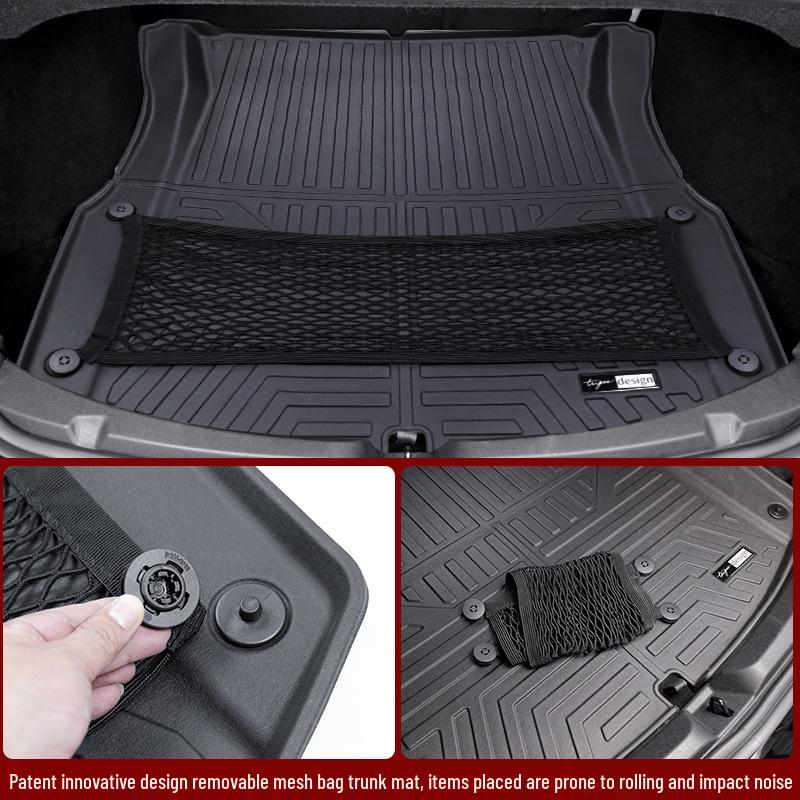All-Inclusive TPE Trunk Mat for Left-Hand Drive Refreshed Tesla Model 3