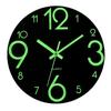 Luminous Wooden Wall Clock: Silent, Simple, Decorative Timepiece for the Living Room