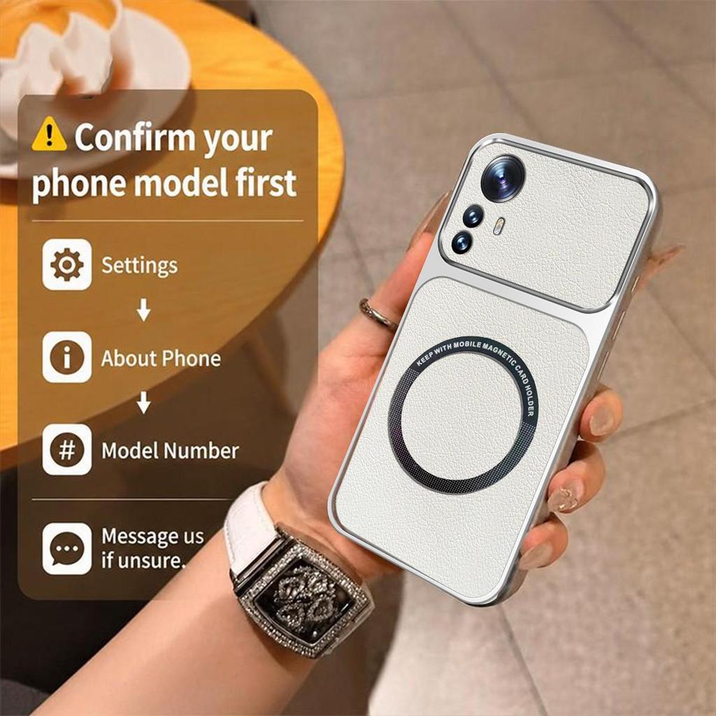 Case for Xiaomi 12T Pro,12T,12 Pro,12,12X,Mi 12 Lite,Redmi Note 12S 4G Viral Change To 17 Magnetic Split Leather Back Big Lens Protector Cover