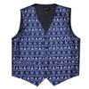 Weihnachten Blau Männer Weste Set Herbst Neue Slim Fit Weste Fliege Set Herren Weihnachten Party Urlaub Prom Smoking Westen