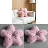 Pink Cherry Blossom Seat Cushion With Doublesided Embroidery For Sofa And Office Decor