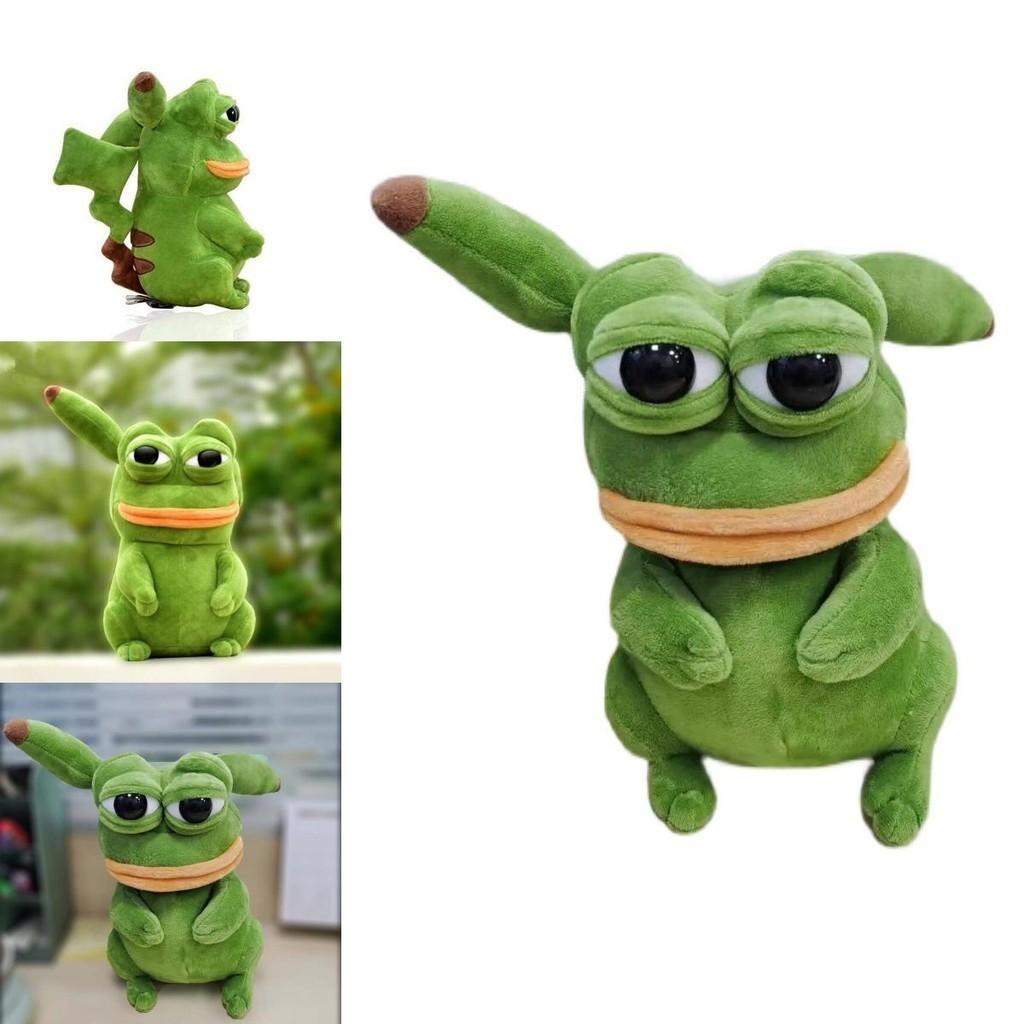 Weiches Plüschfrosch Kuscheltier Pepe Der Frosch Traurig Kawaii Zimmerdeko Spielzeug