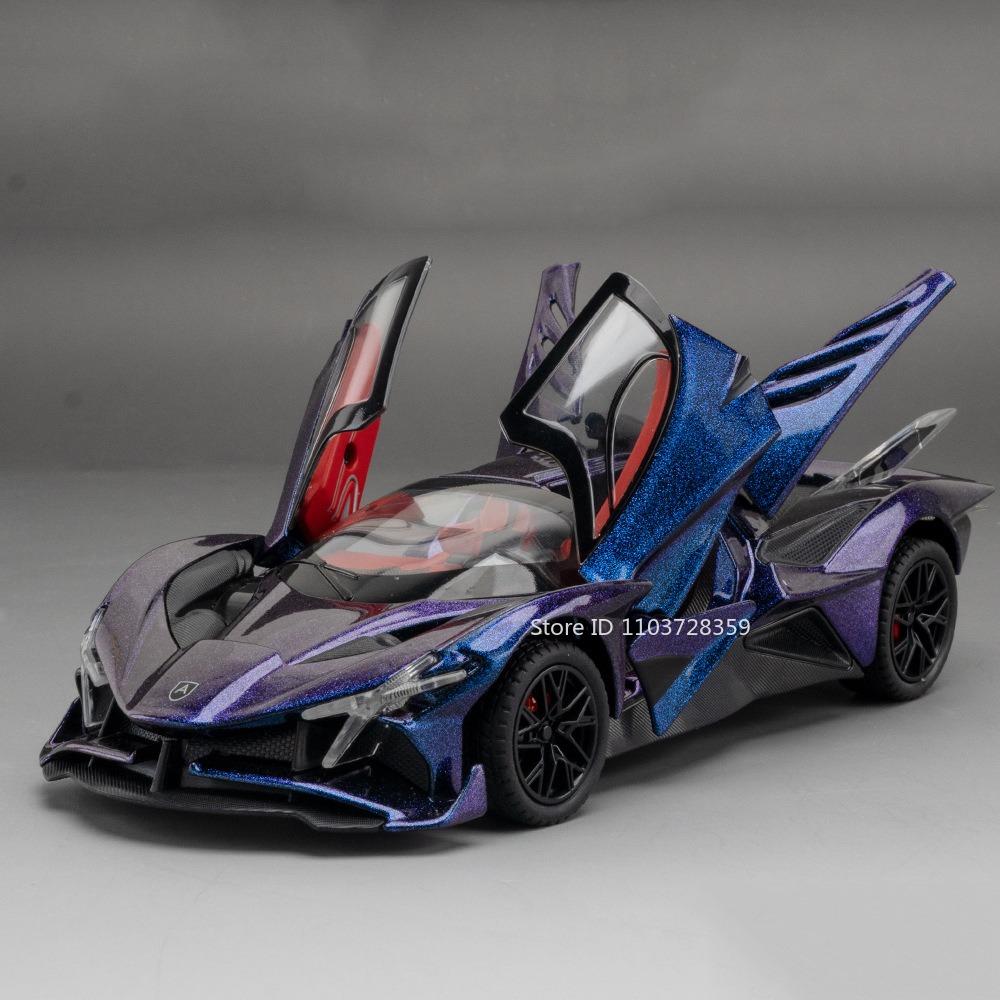 1:24 Skala Apollo Evo Spielzeugmodell Sportwagen Legierung Druckguss Ie Supercars Rückzieher Türen Geöffnet Sound Licht Ornament Auto Spielzeug Geschenk