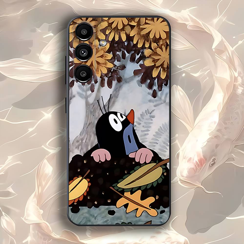 

Cartoon cute Little M-Mole Phone Case For Samsung Galaxy A73,31,32,72,41,53,52,71,22,5G,Note,J7,8,9 Soft Black Cover SamsungA30S
