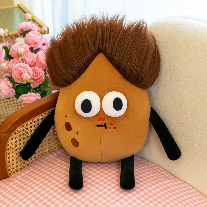 

Милая колбаска надутая жареная картошка Джун плюшевая игрушка кукла супер уродливая забавная милая кукла подарок 30cm