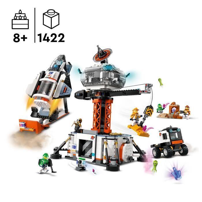 LEGO® 60434 City The Space Station and Rocket Launch Site, Space Toy, with Robot and 6 Minifigures