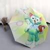 1pc Duffy's Friend Gelatoni Automatic Open/CloseUmbrella-CuteUmbrella with Cute Design, Portable 3-Fold Compact Umbrella for Men & Women, Va