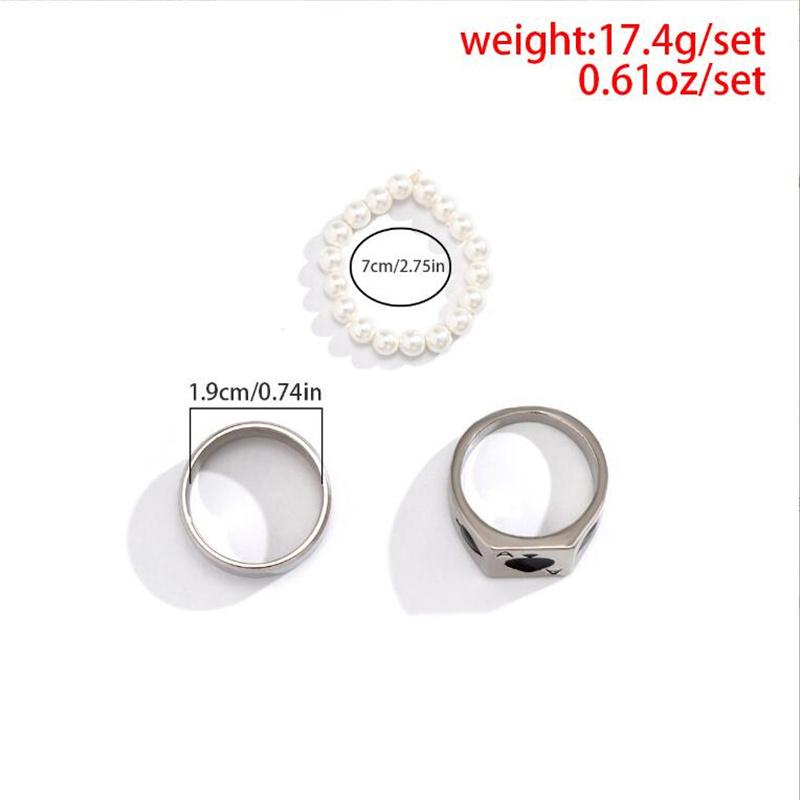 Stainless steel Punk Poker Joker Silver Color Rings for Men Goth Skeleton Billiards Set Couple Emo Jewelry Anillos Hombre