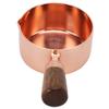 Sauce Pan Wooden Handle Rose Gold Stainless Steel Sauce Pot for Cooking Kitchen Ware1/4cup
