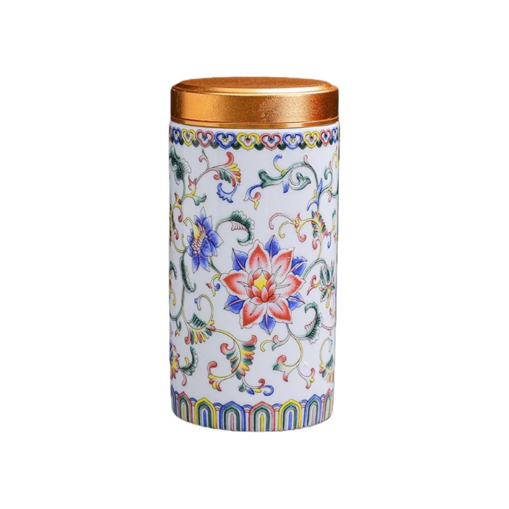 Aufbewahrungsdose Keramik Leer Teedose Mini Chinesischer Stil Teebehälter Vielseitig Exquisit Teeverpackungsbox Zuhause/Büro/Reisen