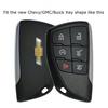 Red TPU Key Fob Case w/ Face Cover For -up Chevy Suburban/Tahoe, GMC Yukon
