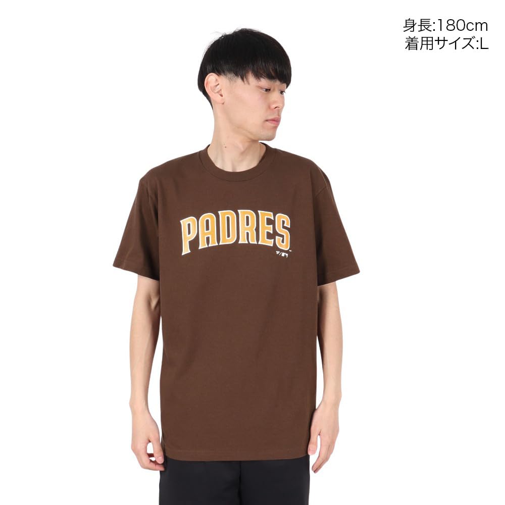 Fanatics MLB Jersey Logo Tee Brown Short Sleeve Shirt