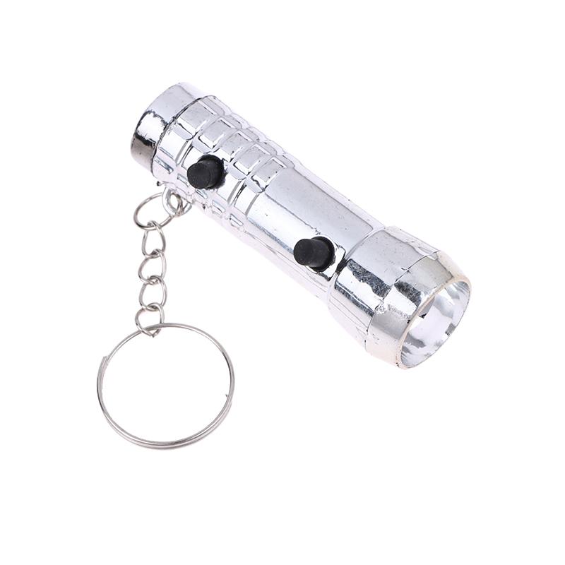 1/5/10 Adet 2'si 1 Arada Mini Led Anahtarlık Led Fener Işığı ve UV Mor Fener Anahtarlık Para Dedektörü İçin Mini Cep Fenerleri