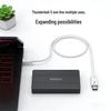 USB4/Thunderbolt 5 Dual Type-C Cable, 80Gbps Bi-directional, PD240W Fast Charging/Data Cable for Laptop & Phone.