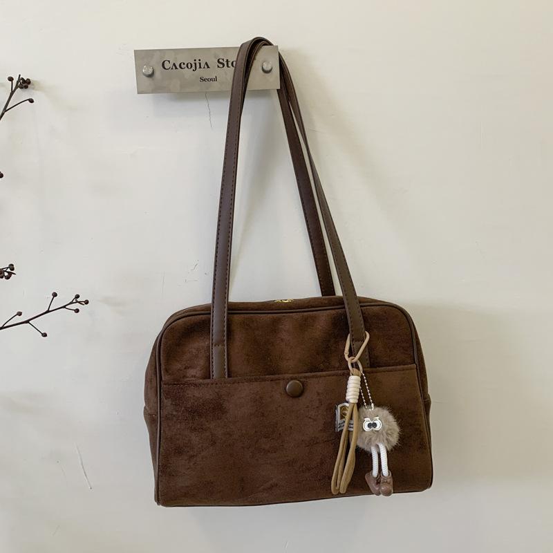 Retro Tasche Damen große Kapazität neu Herbst und Winter lässige Schulter Achseltasche Pendler Kissen Tasche