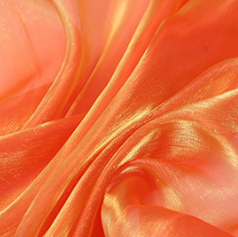 Korean Silk Organza Flash Yarn for Decorative Scarf, Hanfu, Cheongsam, Wedding Handicrafts