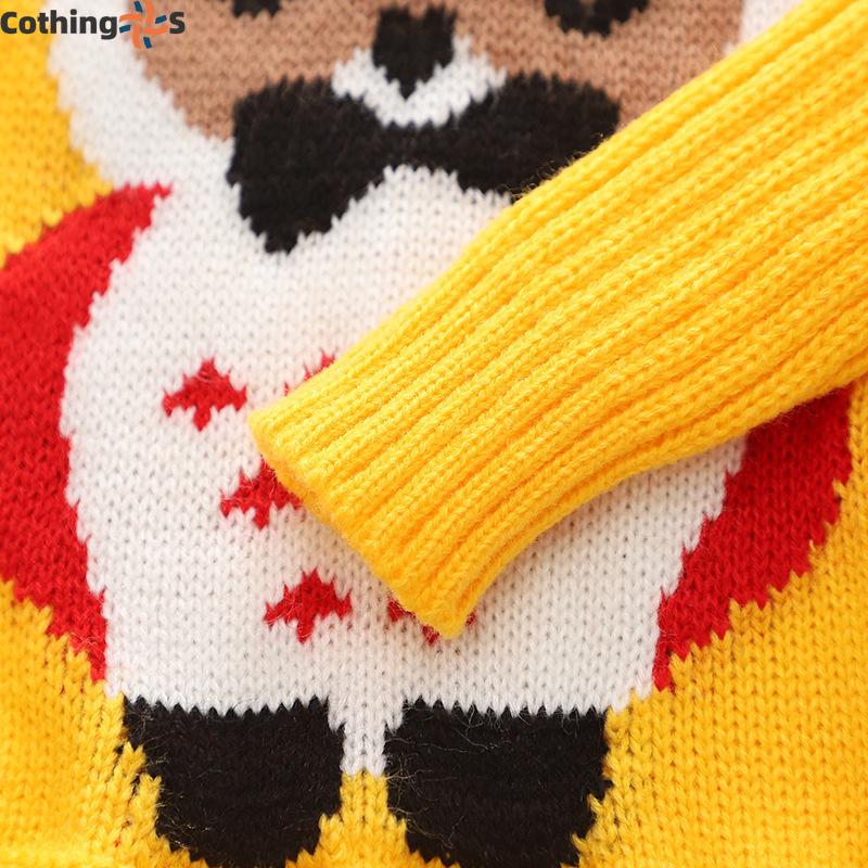 Children's Sweaters Fall and Winter Long-sleeved Boys and Girls Cartoon Turtleneck Knit Sweater