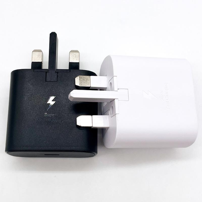 25W Quick Charger 100CM 3A Type C Cable UK Plug For iPhone 15 Pro Max For S24 S23 S22 S21 S20 FE Note 20 10 Ultra Plus