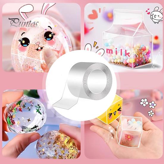 Bandă Baloane Elasticitate Ridicată 1 Set 300CM Jucărie Nano cu Baloane, Stickere Farmec, Gonflator, Pensetă DIY, Adeziv, Kit Amuzant pentru Ameliorarea Stresului și Meșteșuguri Copii
