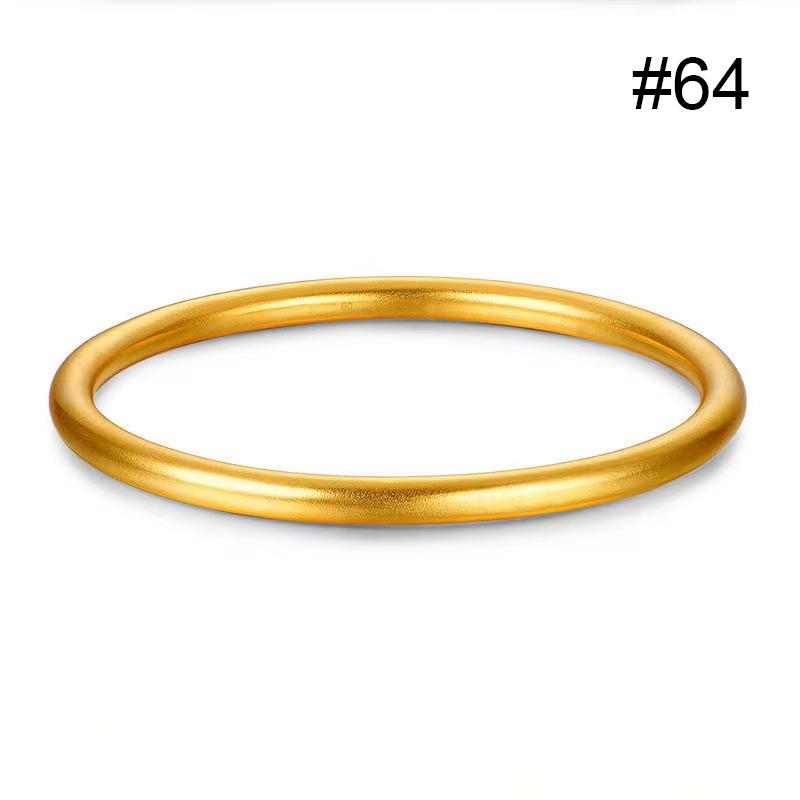 Fashionable Bracelet For Women Round Minimalist Elegant Gold Color Bangle Luxury Accessories Popular Jewelry