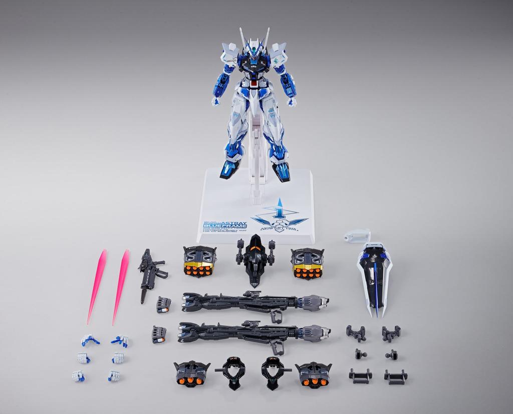 TAMASHII NATIONS METAL BUILD Mobile Suit Gundam SEED ASTRAY Gundam Astray Blue Frame Weapon 180mm ABS PVC Painted Action Figure (Full Equipment)