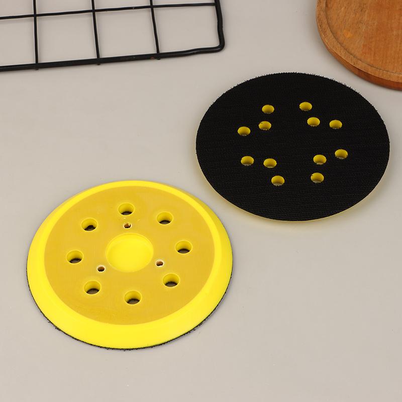 5 Inch 8 Holes Grinder Sandpaper Tray For Disc Grinder Backing Pad Hook And Loop 125Mm Pneumatic Polishing Machine