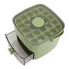 Ice Cube Tray ABS PP 48 Grids 2 Tray Easy Release Ice Cube Box with Lid Storage Bin for Freezer