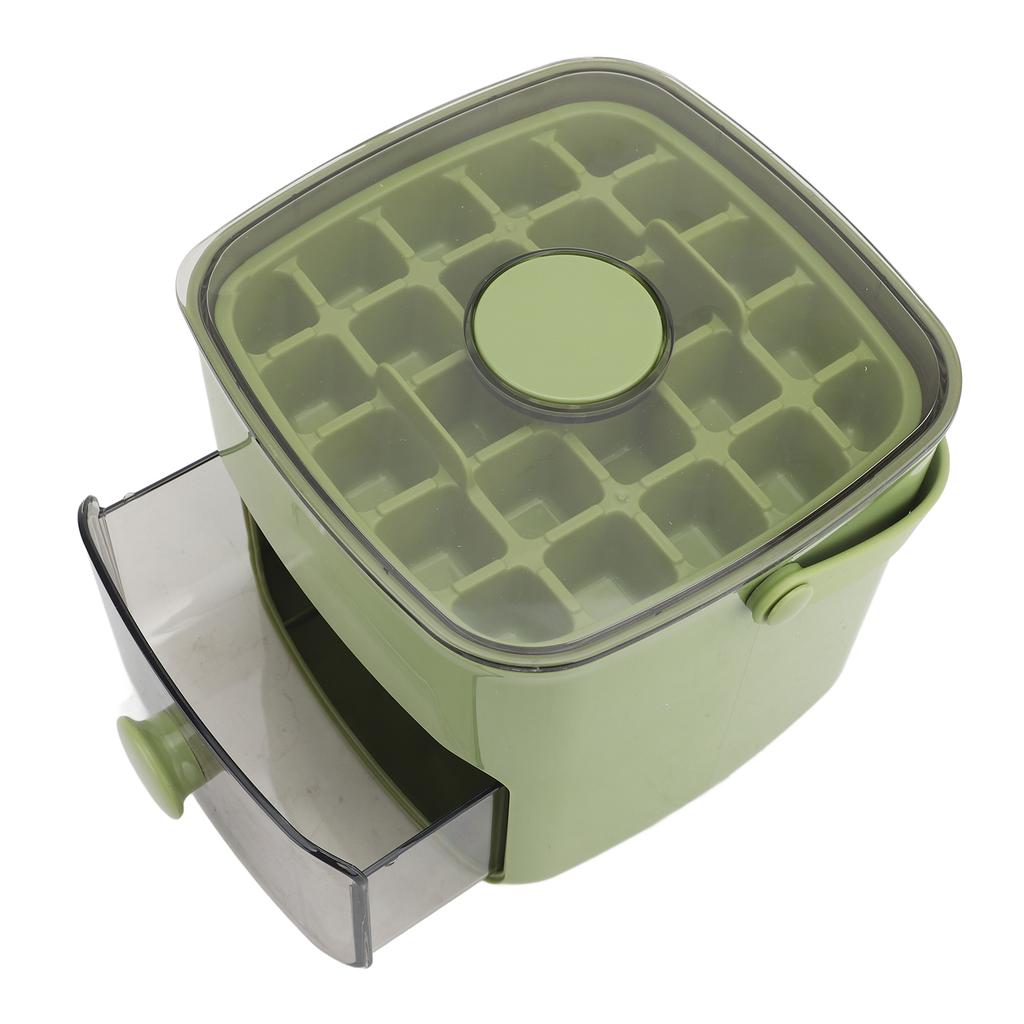 Ice Cube Tray ABS PP 48 Grids 2 Tray Easy Release Ice Cube Box with Lid Storage Bin for Freezer