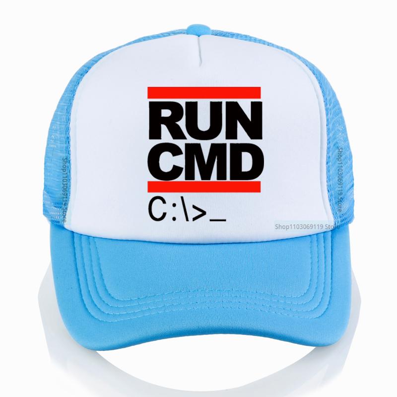 Unisex Mesh Breathable Caps Run Cmd Computer Programmer Baseball Cap Trending Graphic Summer Funny Birthday Gift Hats