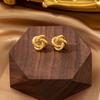 1 Pair Knot Earrings for Women, Hypoallergenic Small Stud Earrings, Woven Ball Knotted Statement Jewelry