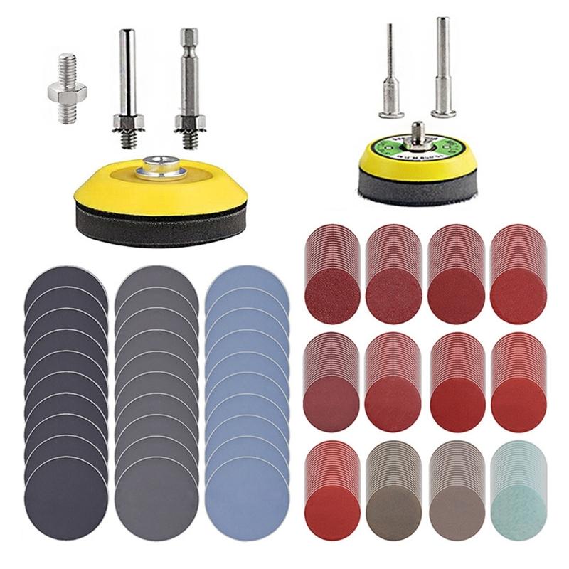 Pack of 279 Sandpaper Discs Suitable for Angle Grinders Efficient Wood & Metal Finishing Smoothing Quick Easy Attachment