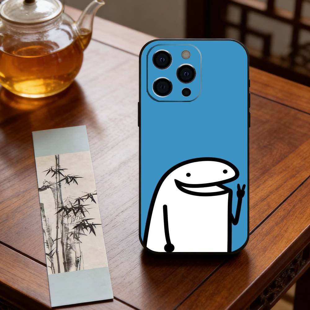 Cute Flork Of Cows Phone Case For iPhone 17,16,15,14,13,12,11 Plus,Pro Max,XS,Soft Silicone Black Cover