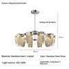 Luxury Chrome Crystal Chandelier Luster Led Ceiling Chandeliers for Villa Living Dining Room Bedroom Postmodern Home Decor