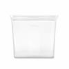 Zip Top Silicone Storage Bags, 710ml, for Sandwiches, Microwave, Freezer, and Dishwasher Safe, Made with Platinum Silicone, Non-Toxic, Frosted White