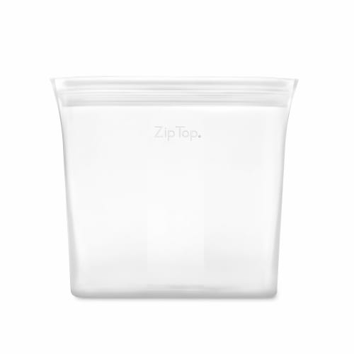 Zip Top Silicone Storage Bags, 710ml, for Sandwiches, Microwave, Freezer, and Dishwasher Safe, Made with Platinum Silicone, Non-Toxic, Frosted White