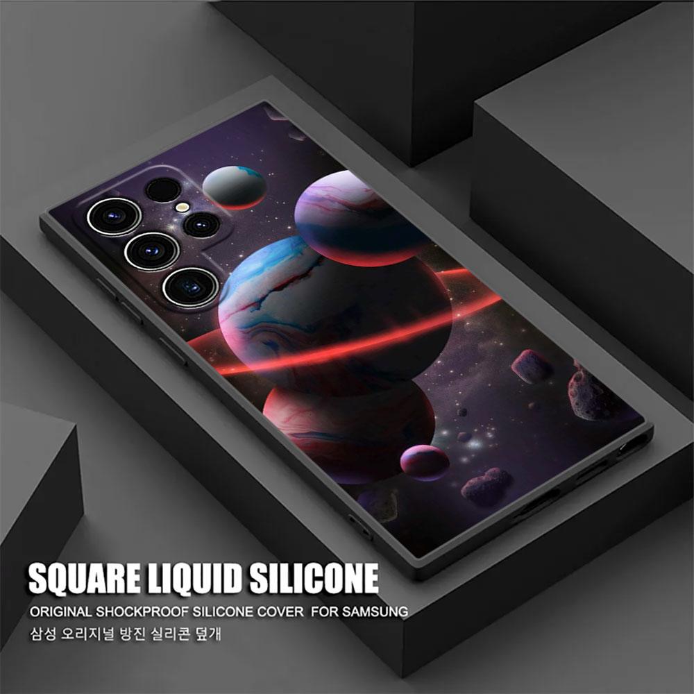 Himmel Weltraum Planet Mond Sterne Universum S26Ultra Hülle Für Samsung Galaxy S26 S25 S24 S23 S20 S21 FE S22 Ultra Plus Weiche Handyhülle